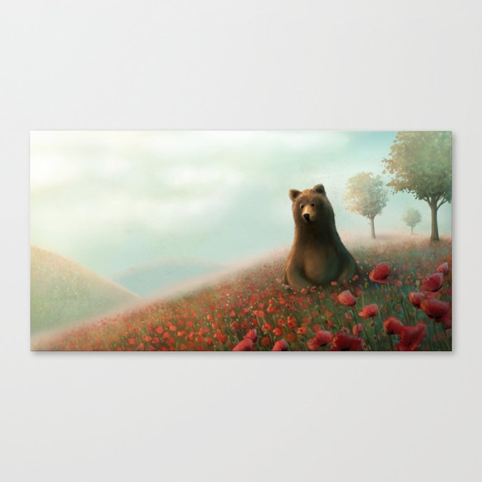 The bear Canvas Print
