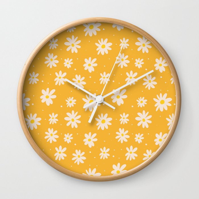 Sunshine Daisies Wall Clock