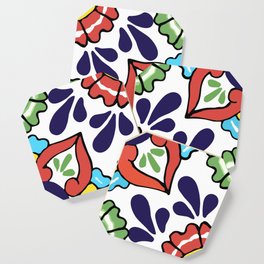 Talavera Mexican Green Floral Coaster