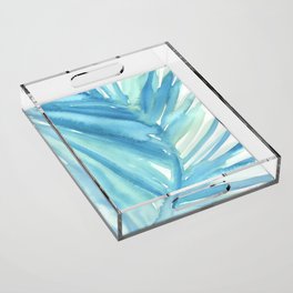 Abstract Palm Leaf Acrylic Tray