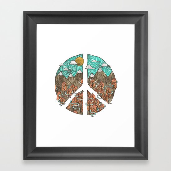 Peaceful Landscape Framed Art Print