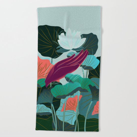Lotus Magic - 05 Beach Towel