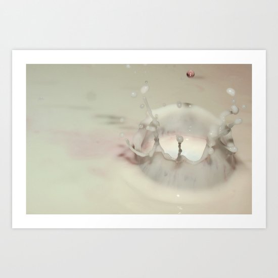 Milk Drop Art Print