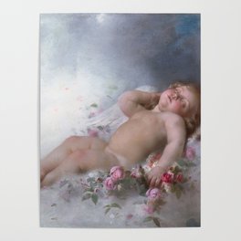 Sleeping Putto - Leon Bazile Perrault (1882) Poster