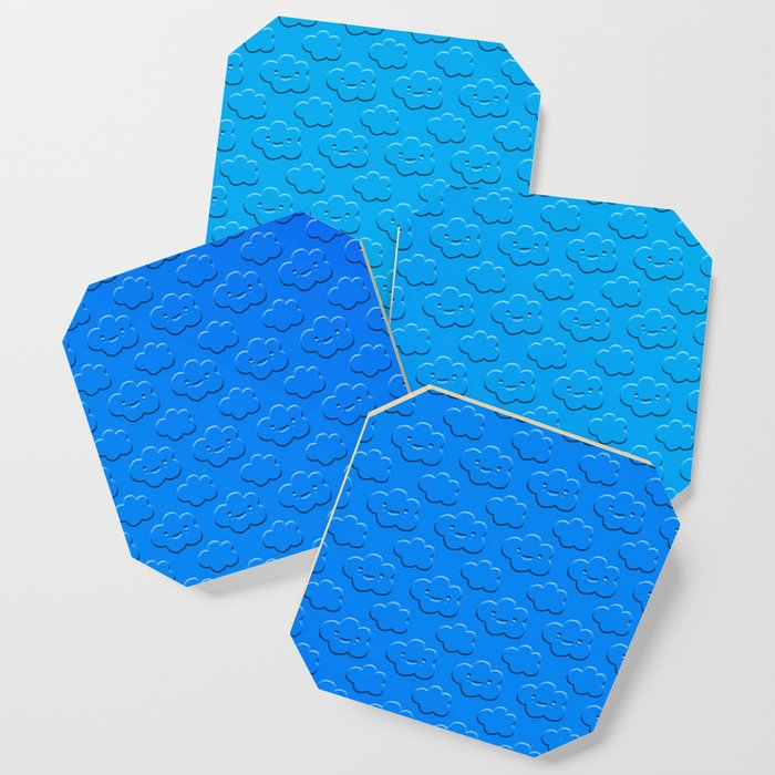 Blue Smile of the Sky Texture Collection Coaster