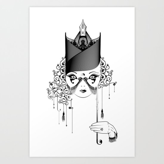 Maskjesty Art Print