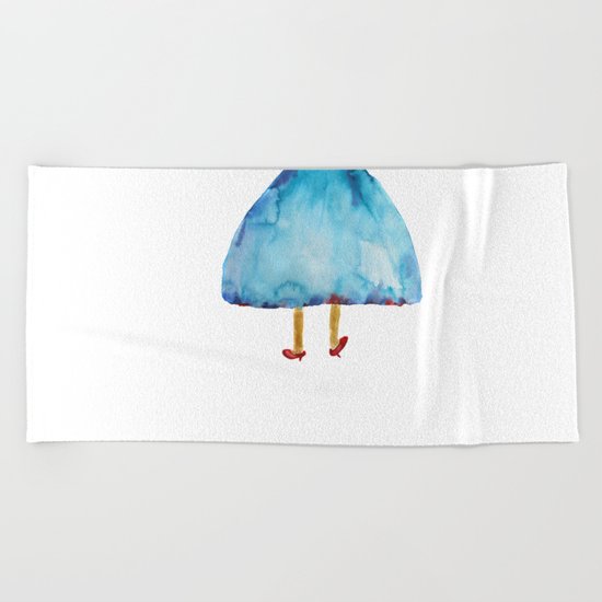 'I am leaving!' Beach Towel