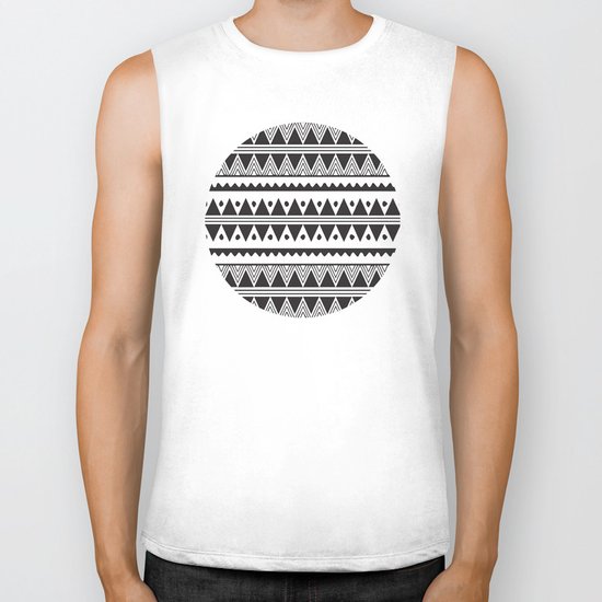 African Tribal Pattern No. 2 Biker Tank