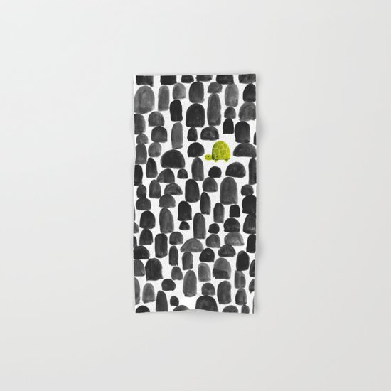 Turtle in Stone Garden Hand & Bath Towel