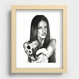 Bang bang, killer Adriana lima Recessed Framed Print