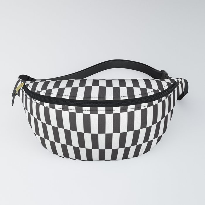 Lanky Checkers | Black + White Fanny Pack