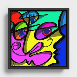 FACΞ: Look at Me Framed Canvas
