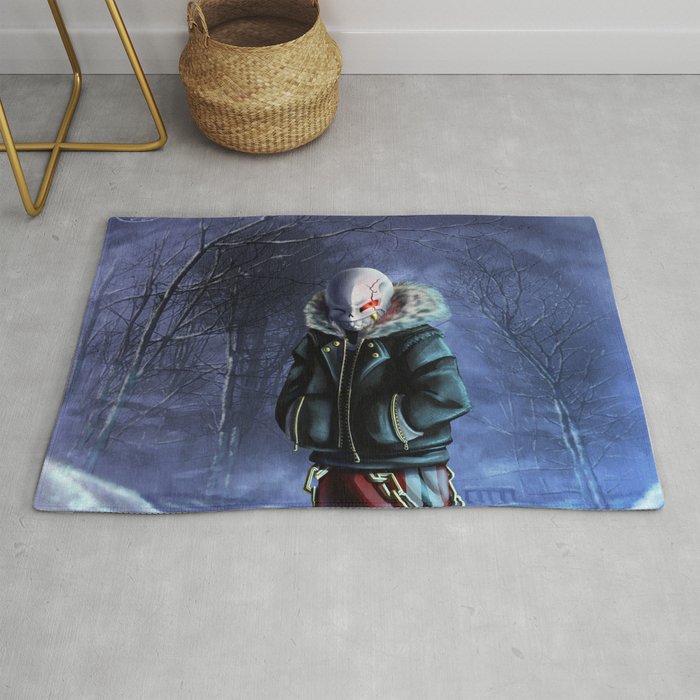 Underfell Sans Rug By Muddytiger Society6 Underfell Sans Rug By Muddytiger Society6
