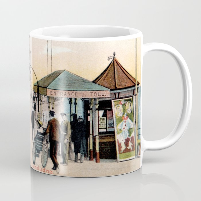 Pier Gates Llandudno Wales 1890 Coffee Mug