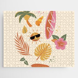 Sunshine Boho Tropical Jigsaw Puzzle