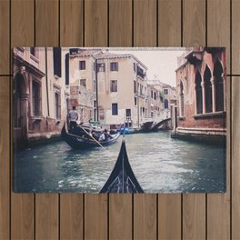 Venice by Gondola | Photograph Outdoor Rug