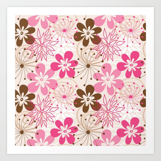Cute floral Art Print
