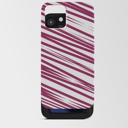 Pink stripes background iPhone Card Case
