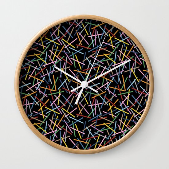 Kerplunk Black 2 Wall Clock