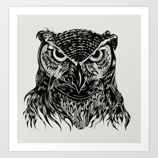 Owl Art Print