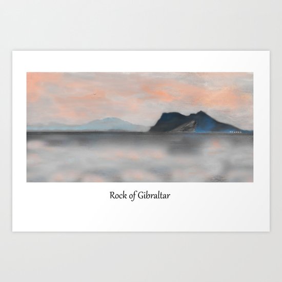 Rock of Gibraltar Art Print