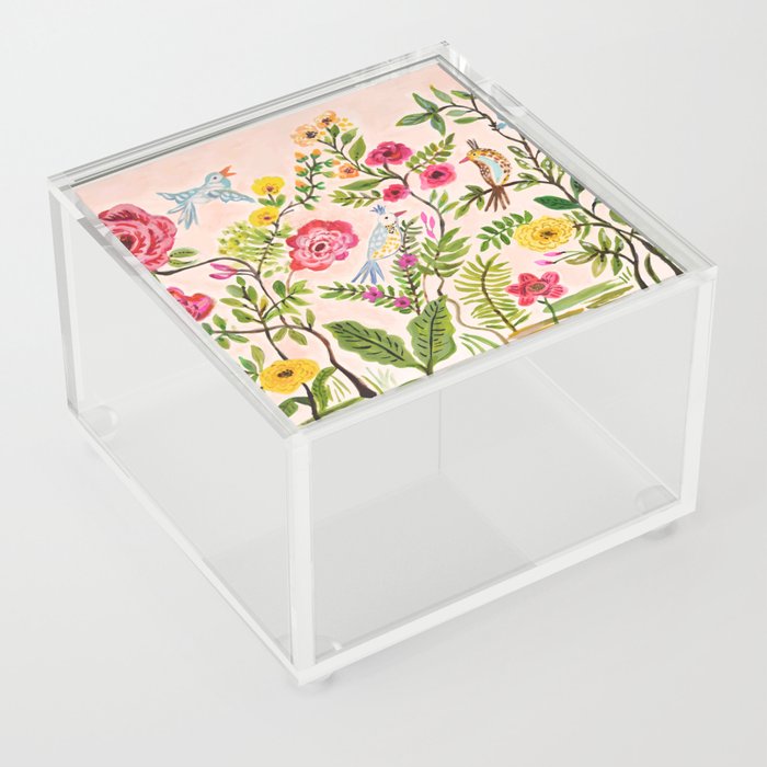 Pink Garden Dream Acrylic Box
