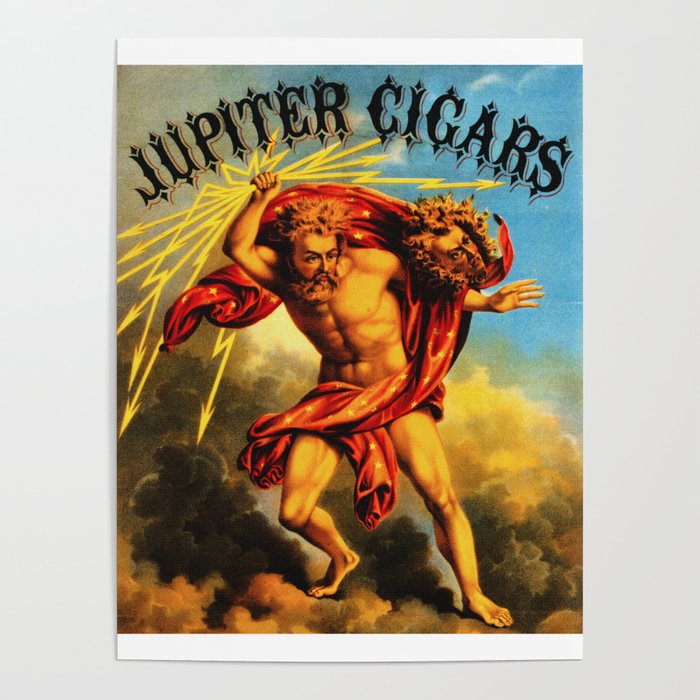 Vintage Jupiter Cigars Ad Poster