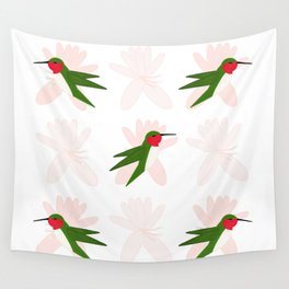 Small Hummingbird Shimmer Cheeks Wall Tapestry