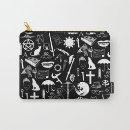 Buffy Symbology, White Carry-All Pouch | Eyghon, Graphicdesign, Buffy, Vampire, Hart, Joss, Tattoo, Teeth, White, Btvs 