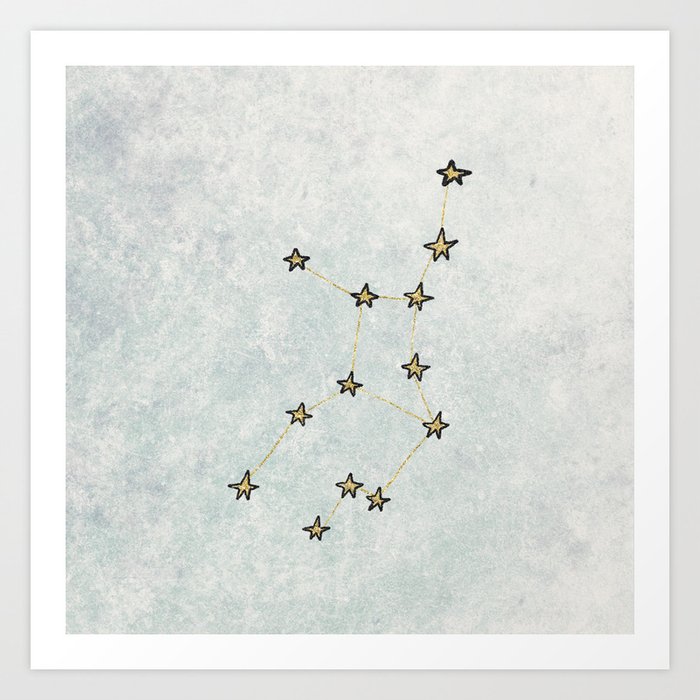 Virgo x Astrology x Zodiac Art Print by Leah Flores | Society6