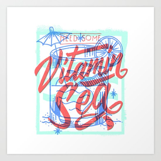 Vitamin Sea Art Print