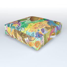 Sealife Pattern - 1 Outdoor Floor Cushion