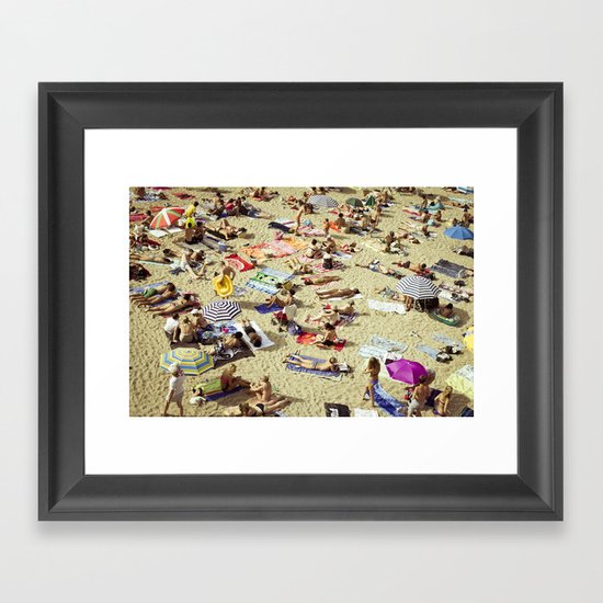 Beach pattern Framed Art Print