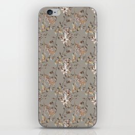 Leopard Leaves Pattern iPhone Skin