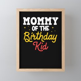 Circus Birthday Party Mom Theme Cake Ringmaster Framed Mini Art Print