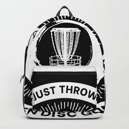Zen Disc Golf Just Throw Ribbons Backpack