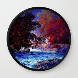 Maxfield Parrish Blue Wall Clock