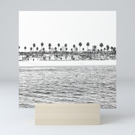 Vintage Newport Beach Print {4 of 4} | Photography Ocean Palm Trees B&W Tropical Summer Sky Mini Art Print