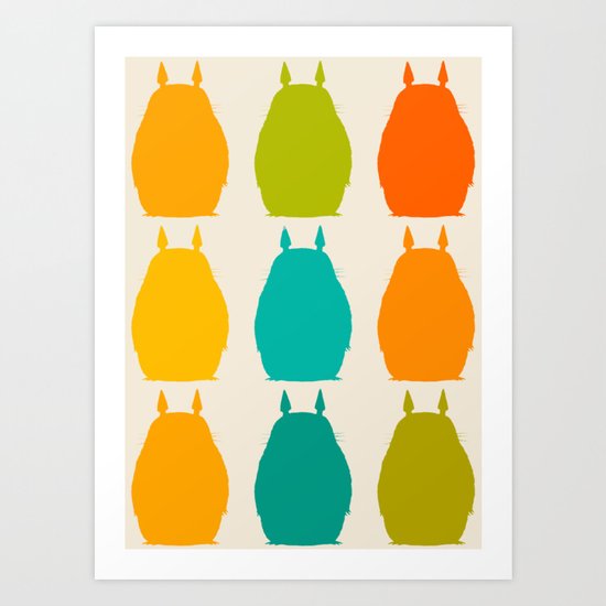 my neighbor pattern Art Print