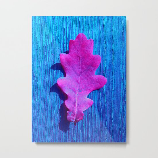 pink leaf XI Metal Print