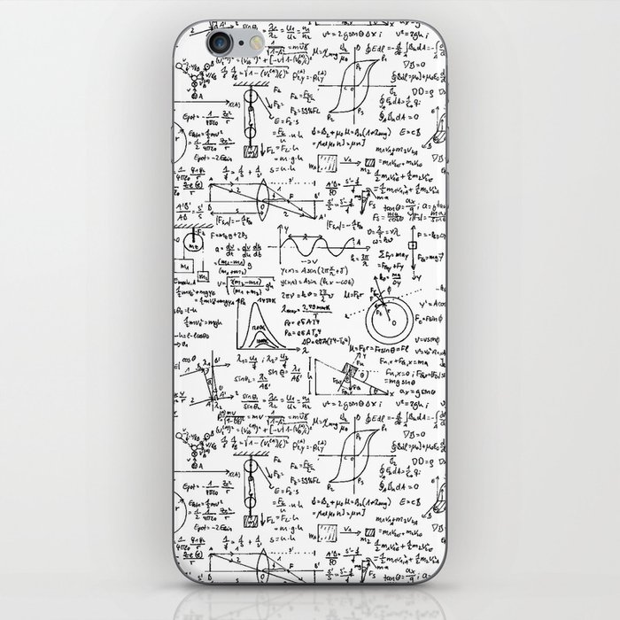 Physics Equations On Whiteboard Iphone Skin By Thin Line Studio Society6
