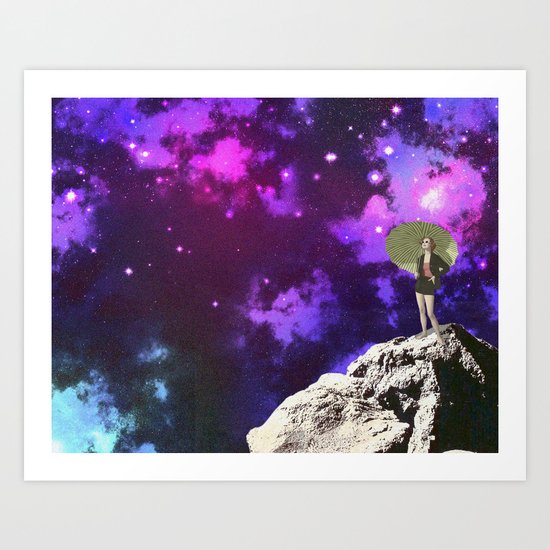 Lady in Space II Art Print