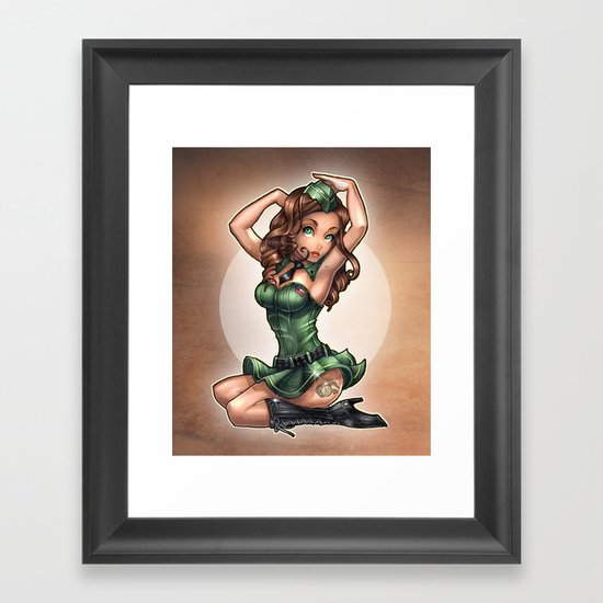 For the Troops Framed Art Print