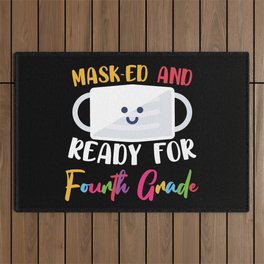 Masked And Ready For Fourth Grade Outdoor Rug