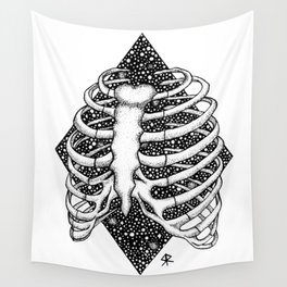 Cosmic Ribcage | Illustration by Skye Rain Art Wall Tapestry