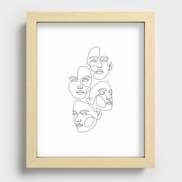 Multiple Face Recessed Framed Print