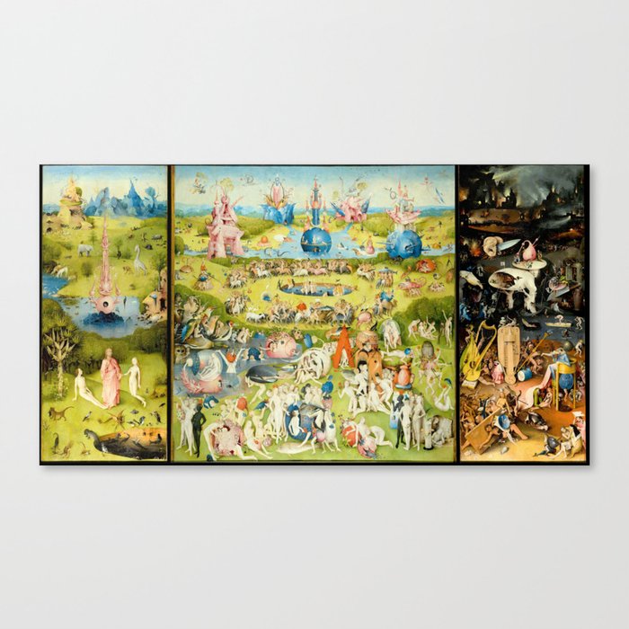 the Garden of Earthly Delights by Bosch Canvas Print