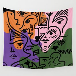 Trippy Modernistic Design Wall Tapestry