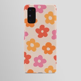 Retro 60s 70s Flowers Pattern #pattern #vintage Android Case