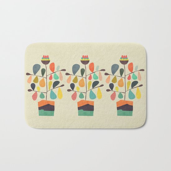 Potted Plant 4 Bath Mat